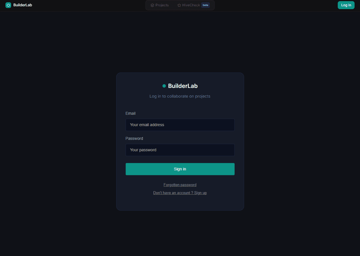 BuilderLab app